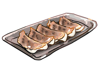 【イラスト】リアルタッチ餃子