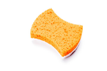 bath sponge isolated on white background. tool for personal body care cut out. hygiene concept