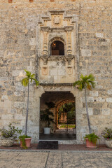Fototapeta na wymiar Portal of the Museum of the Royal Houses (Museo de las Casas Reales) in Santo Domingo, capital of Dominican Republic.