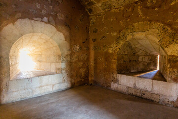SANTO DOMINGO, DOMINICAN REPUBLIC - DECEMBER 2, 2018: Interior of Fortaleza Ozama fortress in Santo Domingo, capital of Dominican Republic.
