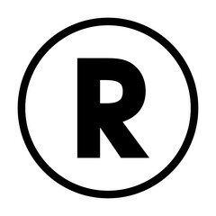 R - Copyright and Registered trademark symbol