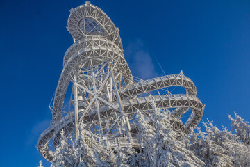 Dolni Morava Sky Walk in the winter, Czech Republic