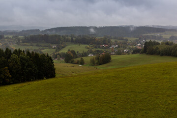 Fototapeta na wymiar Landscape of eastern Bohemia near Lanskroun, Czech Republic