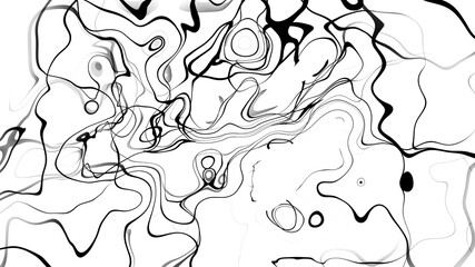 Black and white curve wave line abstract background.