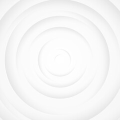 Obraz premium White gray circles abstract background.3D illustration with paper cut style.