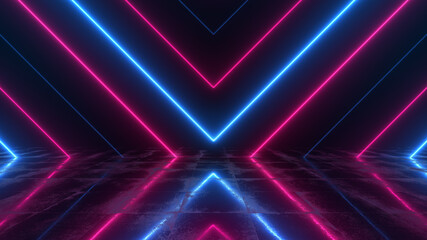 Abstract light background. Glowing neon texture for future technology concept. 
