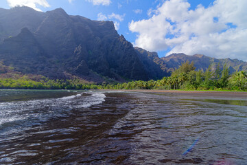 plage de Hakaui ,nuku hiva - iles marquises - polynesie francaise