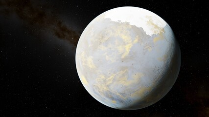 Planets and galaxy, science fiction wallpaper. Beauty of deep space. Billions of galaxy in the universe Cosmic art background 3d render