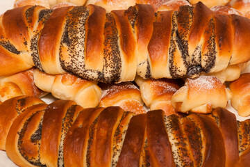 Homemade baking. Freshly baked homemade pastry