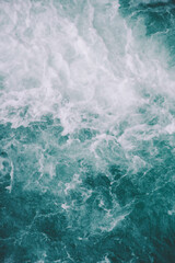 Rushing crystal blue waters