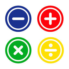 Fototapeta premium Collection of math symbols