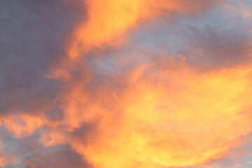 Fototapeta na wymiar The golden hour, a beautiful sky