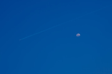 moon in the blue