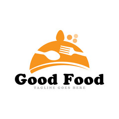 Good food logo icon vector template.