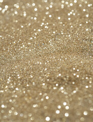 Golden Sparkle Background. Giltter. Copyspace for celebration card.