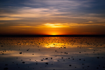 atardecer en el salar
