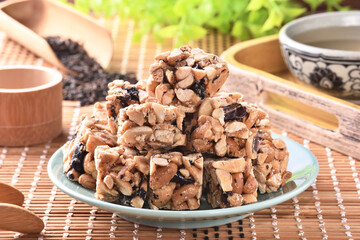 Peanut brittle is a popular snacks in Taiwan  