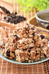 Peanut brittle is a popular snacks in Taiwan  