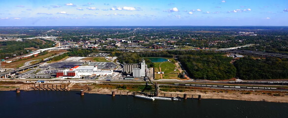 Obraz premium aerial view of an urban area