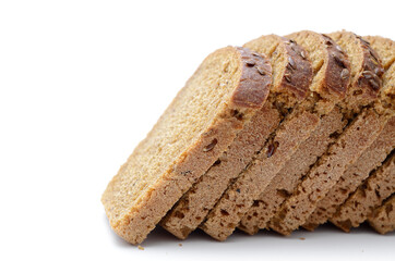 Baking, fresh bread isolated on white background