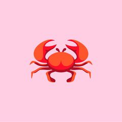 crab illustration for Seafood logo design

