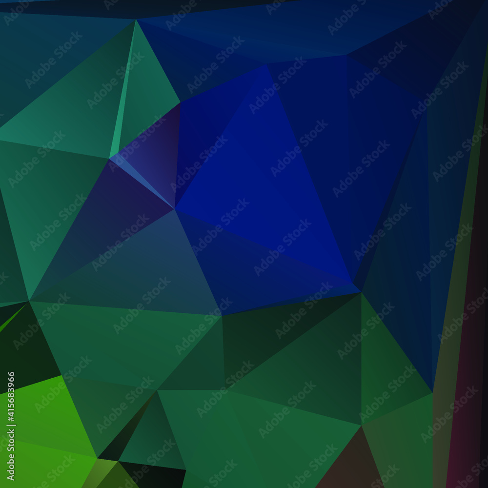 Wall mural abstract color polygon background design, abstract geometric origami style with gradient