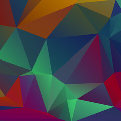 Abstract Color Polygon Background Design, Abstract Geometric Origami Style With Gradient