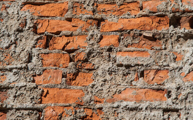 Old brick wall, rough background