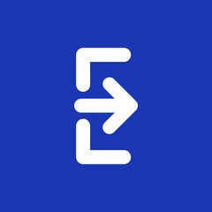 Letter E logo design template elements. vector illustration