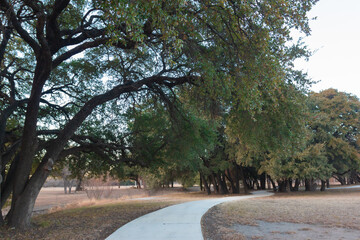 gordon wood stadium Brownwood  Texas walking trail late afternoon