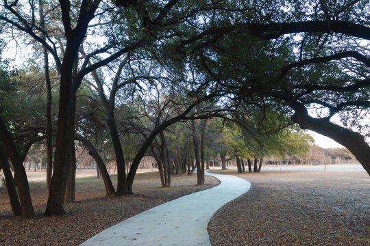 gordon wood stadium Brownwood  Texas walking trail late afternoon