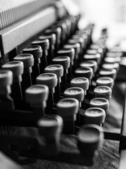 Obraz premium old typewriter keys