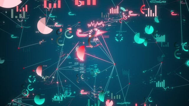 Graphs and charts big data cloud computing data analysis patterns and trends