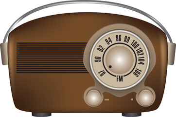 Old style portable radio