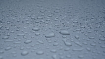 water drops on a glass