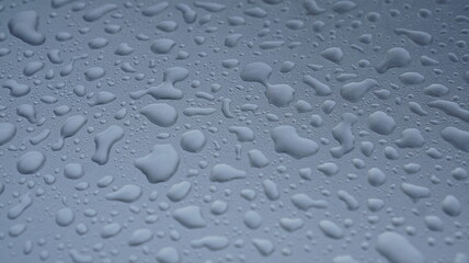 drops of water in a glass