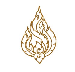 Thai painting like a fire flames.