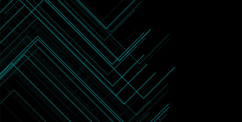Blue minimal lines abstract futuristic tech background. Vector digital art design