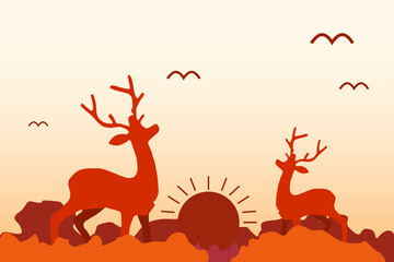 Elk vector illustration
