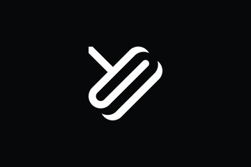 Minimal Innovative Initial YS logo and SY logo. Letter YS SY creative elegant Monogram. Premium Business logo icon. White color on black background