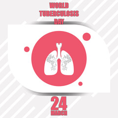 World Tuberculosis Day Vector Illustration. Perfect for backgrounds  greeting cards  posters and banners