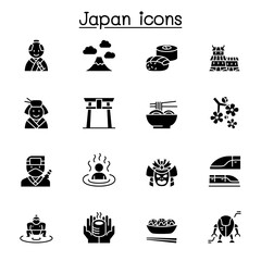 japan icon set vector illustration graphic design