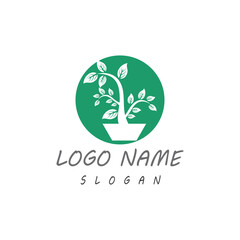 Leaf icon Vector Illustration design Logo template