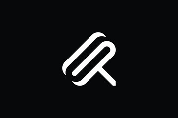 Minimal Innovative Initial GR logo and RG logo. Letter GR RG creative elegant Monogram. Premium Business logo icon. White color on black background - obrazy, fototapety, plakaty