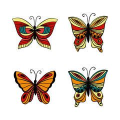 Fototapeta na wymiar Creative butterfly vector