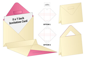 Box packaging die cut template design. 3d mock-up