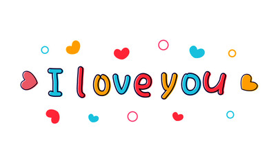 Creative valentine's day confession vector