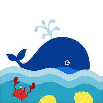 Whale vector