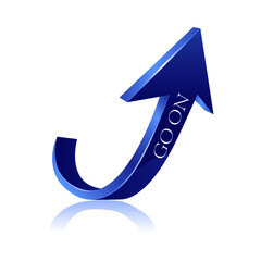 Stock market uptrend symbol vector illustration