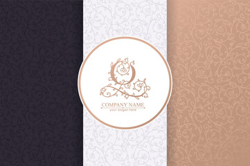 Premium Vector Q logo. Monnogram, lettering. Seamless pattern. Personal logo or sign for branding an elite company.